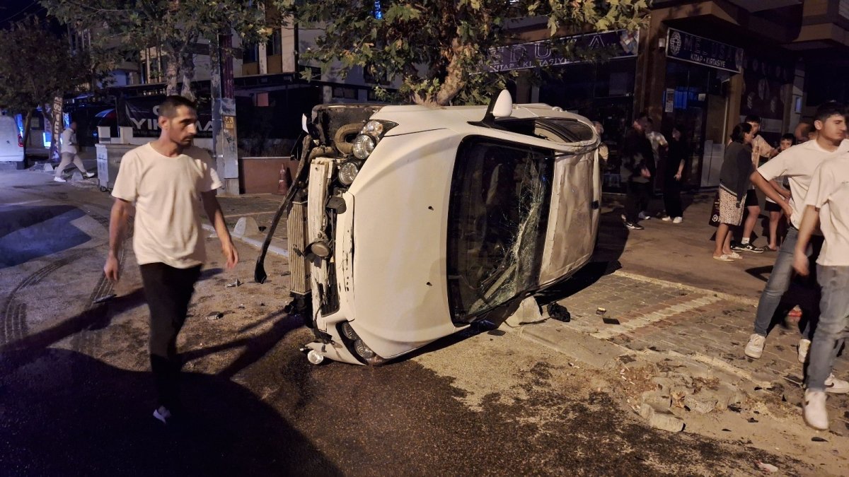 Edirne'de kontrolden çıkan araç takla attı: 3 kişi yaralandı