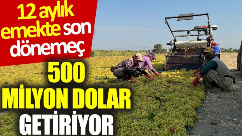 12 aylık emekte son dönemeç: 500 milyon dolar getiriyor