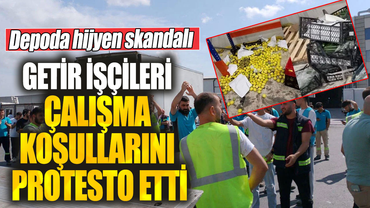 Getir işçileri çalışma koşullarını protesto etti! Depoda hijyen skandalı