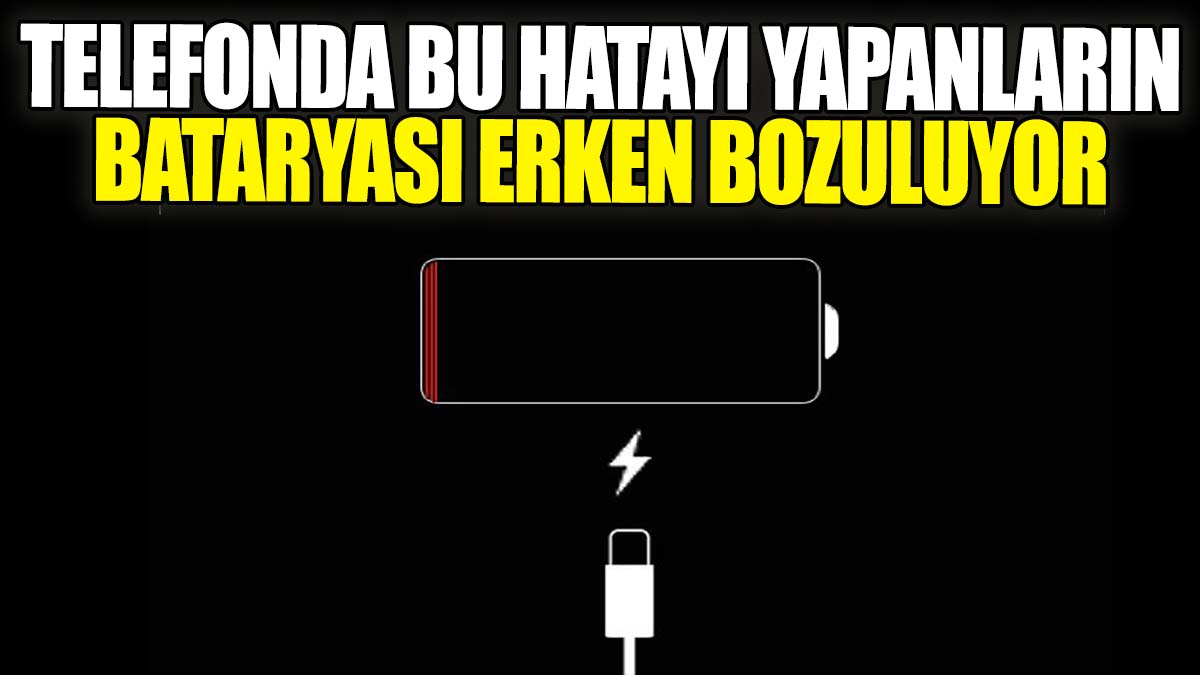 Telefonda bu hatayı yapanların bataryası erken bozuluyor