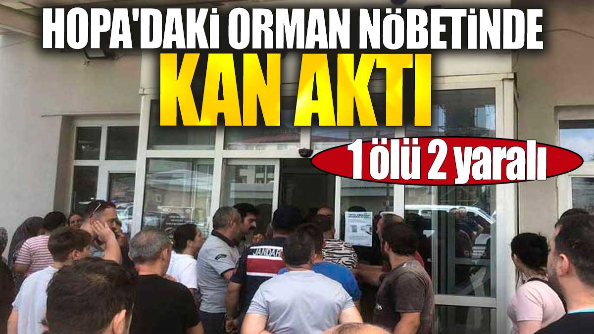 Hopa'daki orman nöbetinde kan aktı