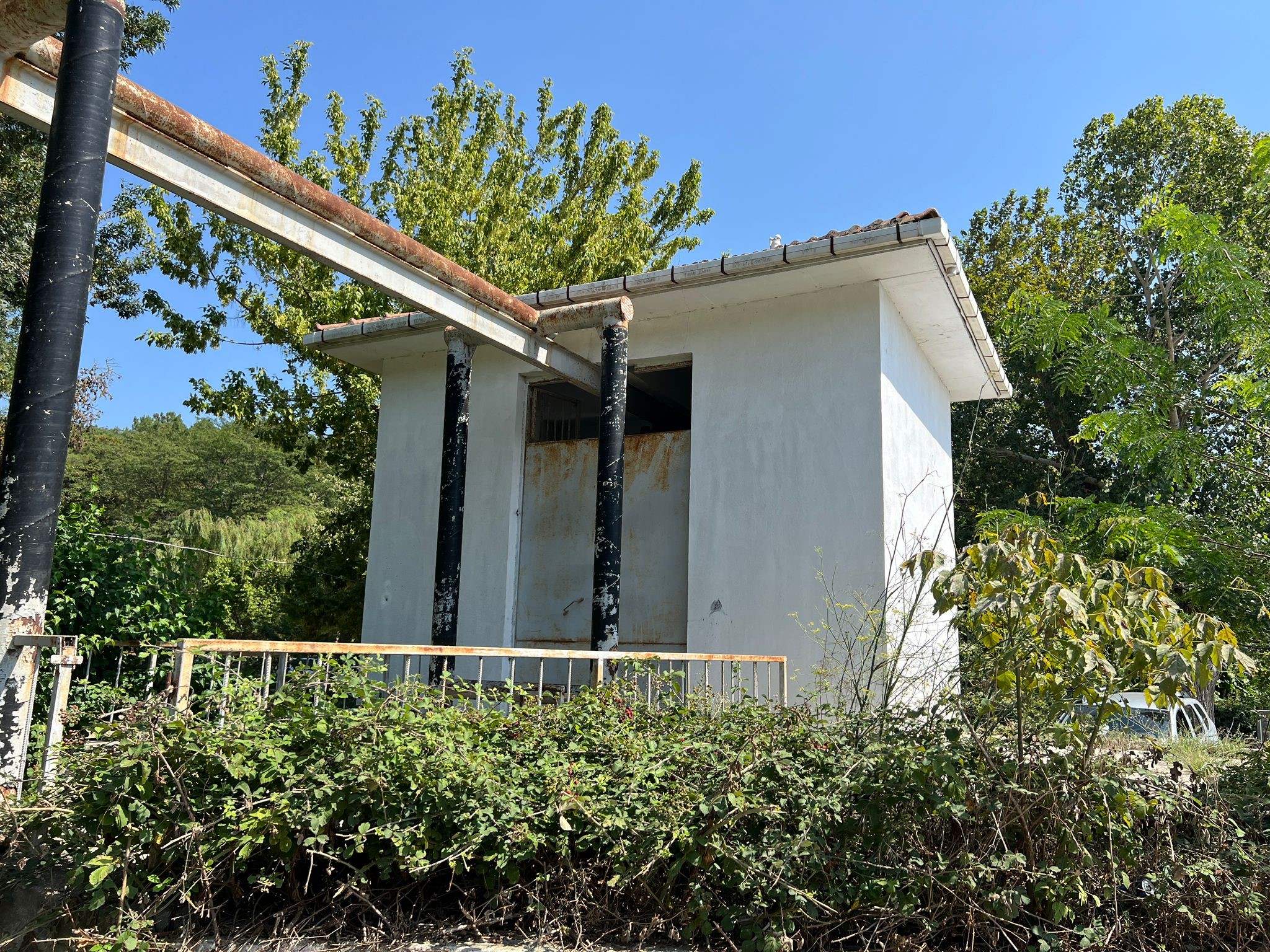 Kanalizasyon terfi istasyonunda yangın