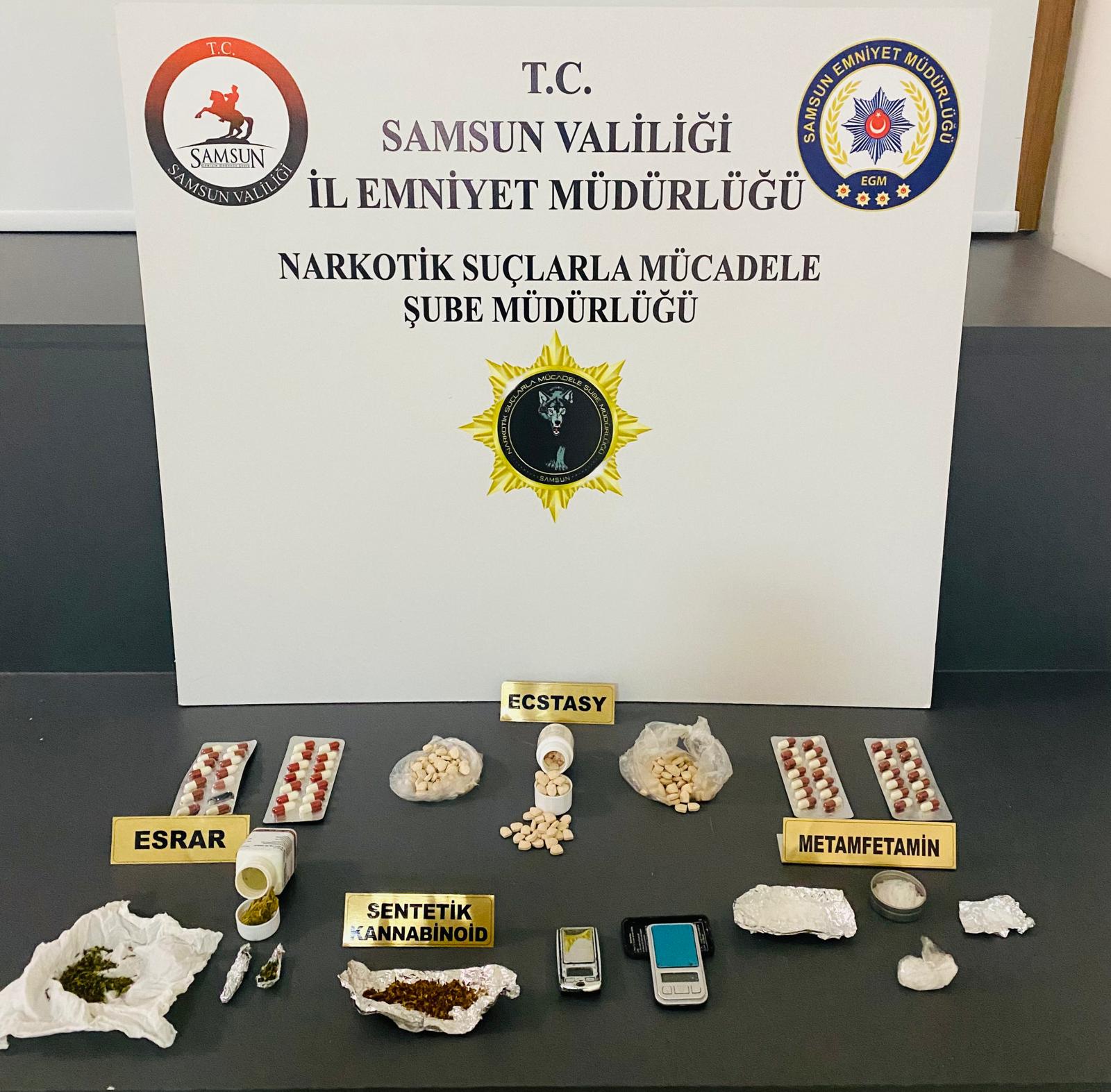 Samsun'da uyuşturucu operasyonu