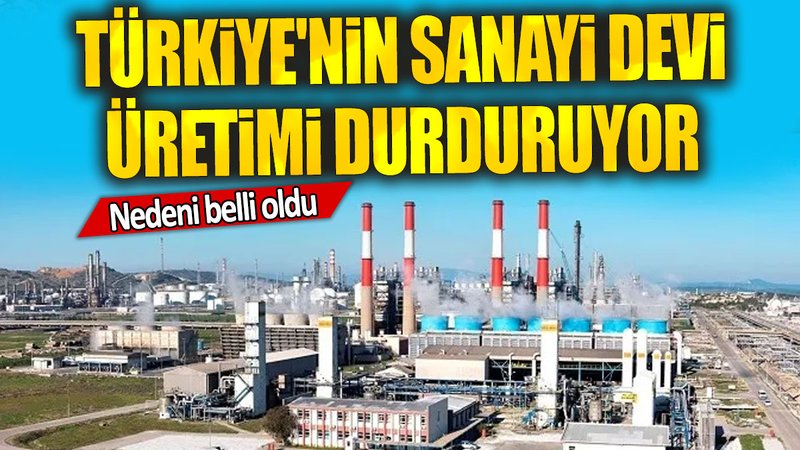 Türkiye'nin sanayi devi üretimi durduruyor: Nedeni belli oldu