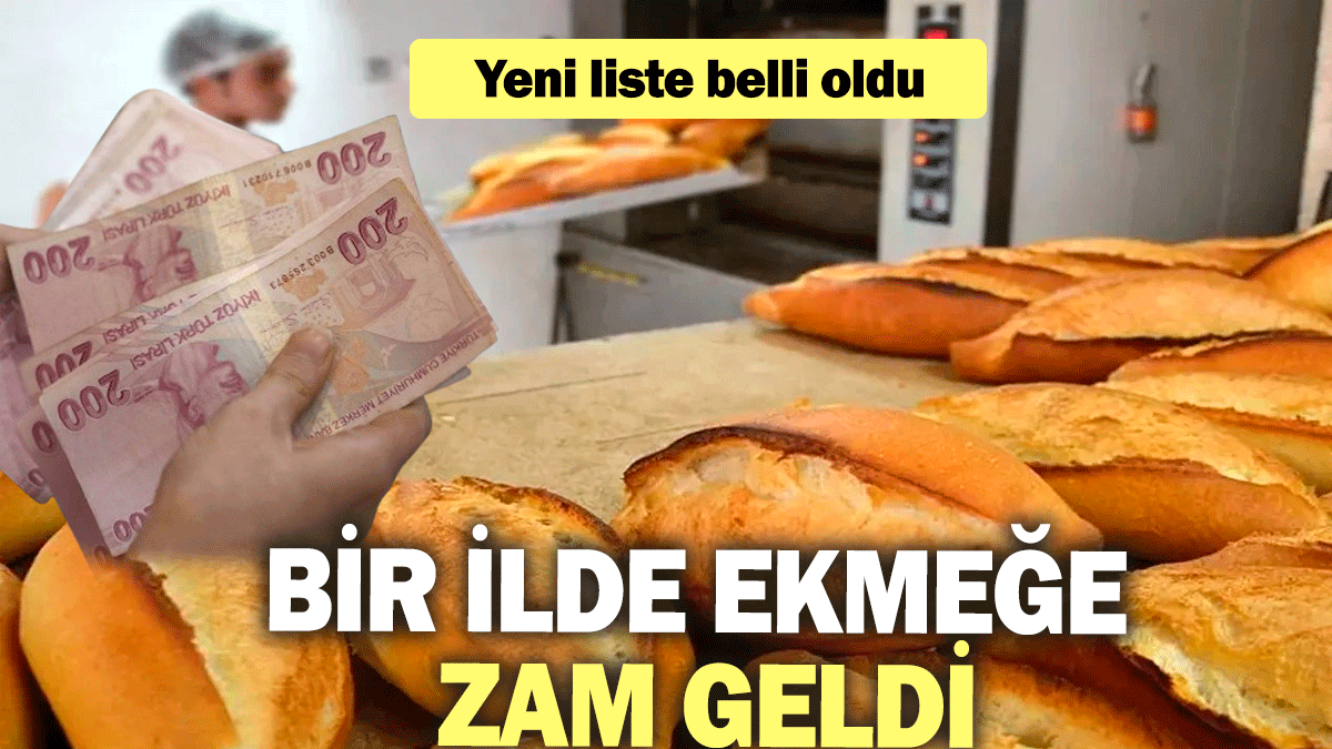 Bir ilde ekmeğe zam geldi (12.09.2024)