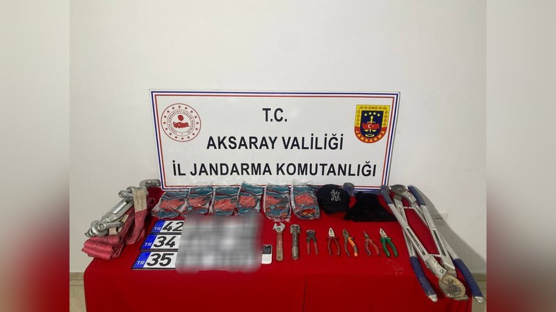 Aksaray'da JASAT'ın yakaladığı 7 milyonluk hırsız tutuklandı