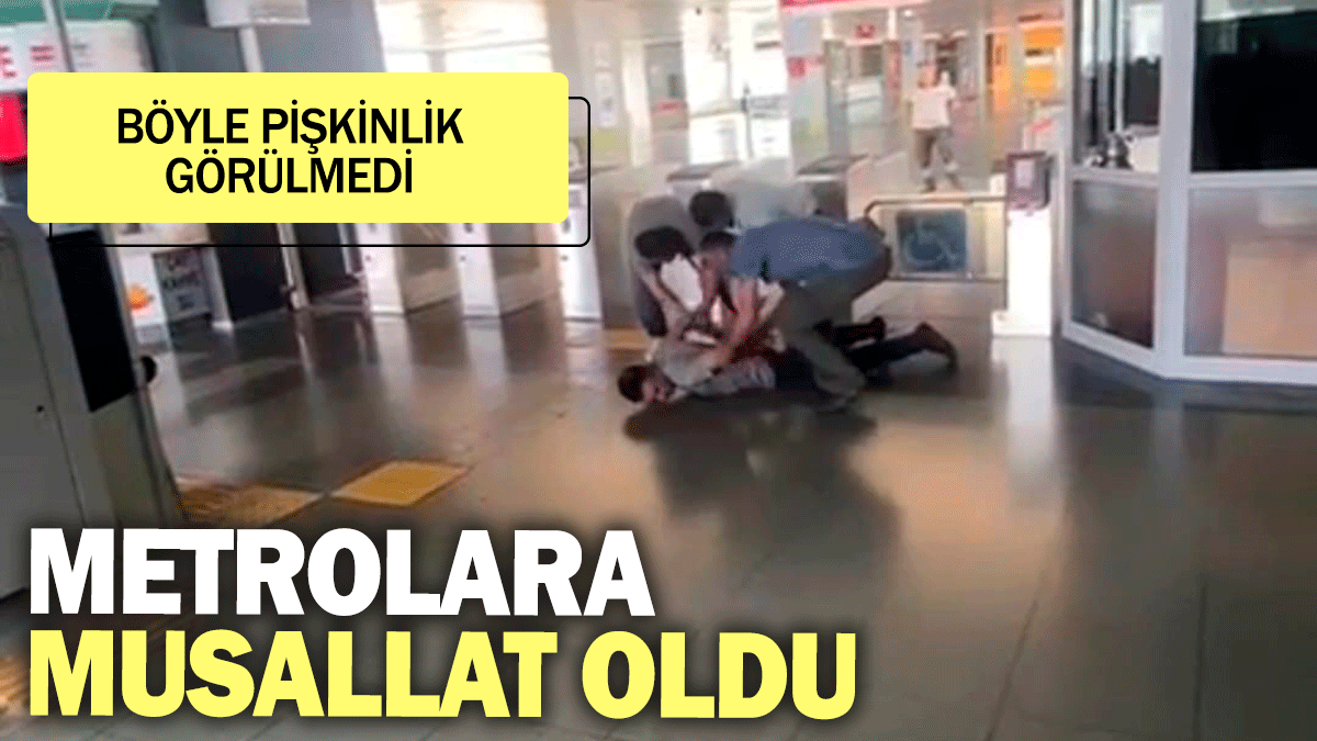 Metrolara musallat oldu. Böyle pişkinlik görülmedi