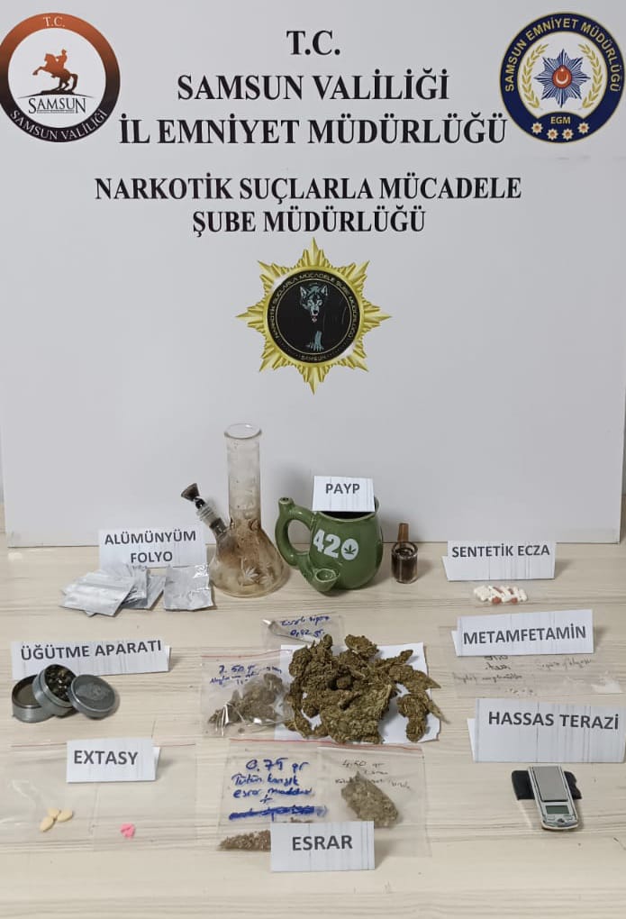 Samsun Çarşamba'da uyuşturucu operasyonu