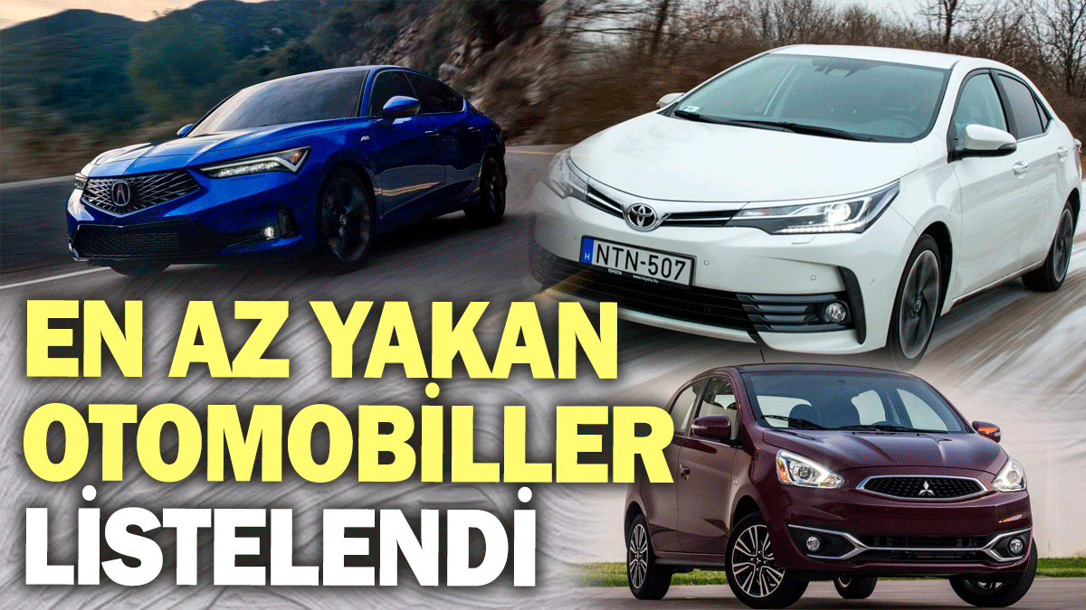 En az yakan otomobiller listelendi