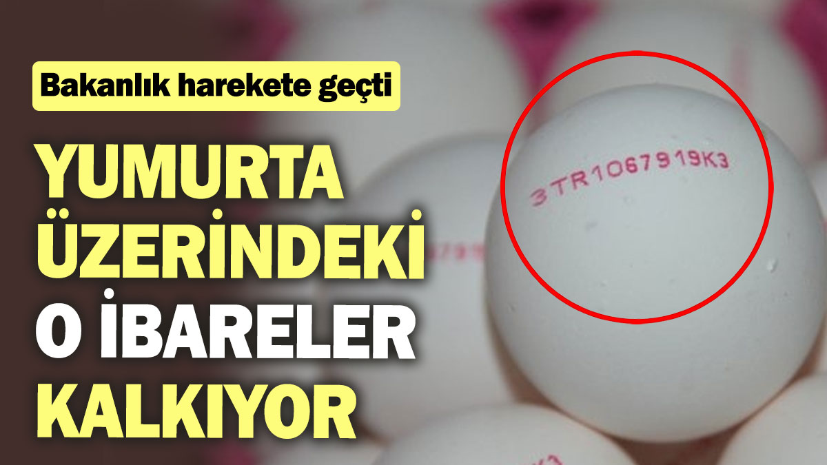 Bakanlık harekete geçti: Yumurta üzerindeki o ibareler kalkıyor