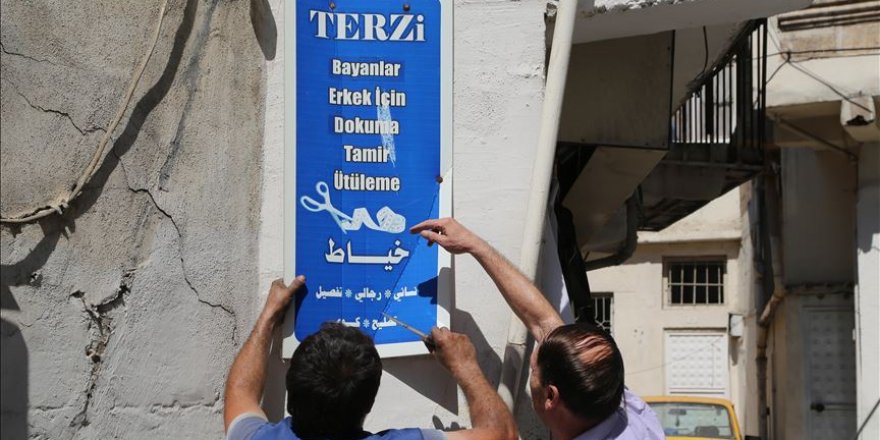 Şanlıurfa'da iş yerlerindeki Arapça tabelalar kaldırıldı