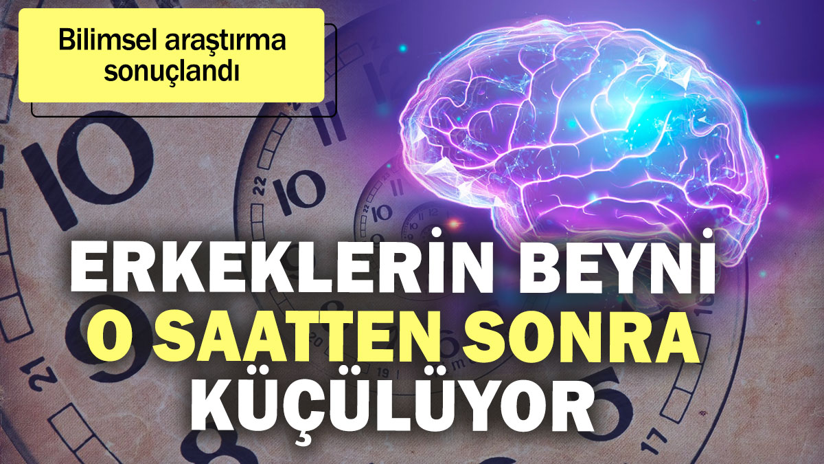 Erkeklerin beyni o saatten sonra küçülüyor! Bilimsel araştırma sonuçlandı