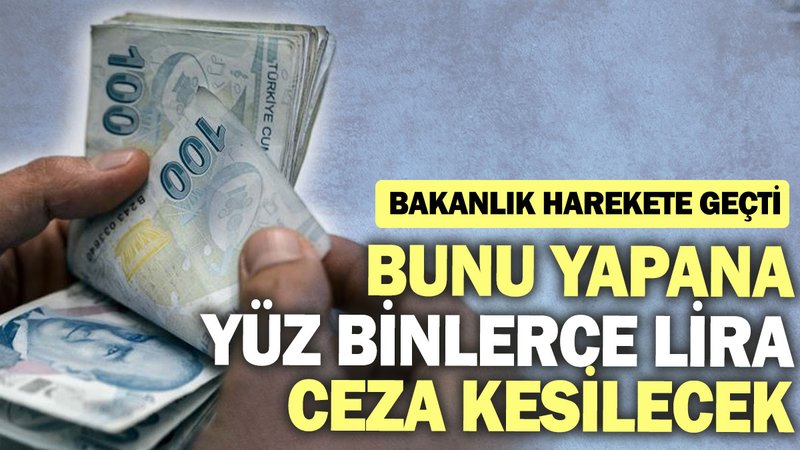 Bakanlık harekete geçti: Bunu yapana yüz binlerce lira ceza kesilecek