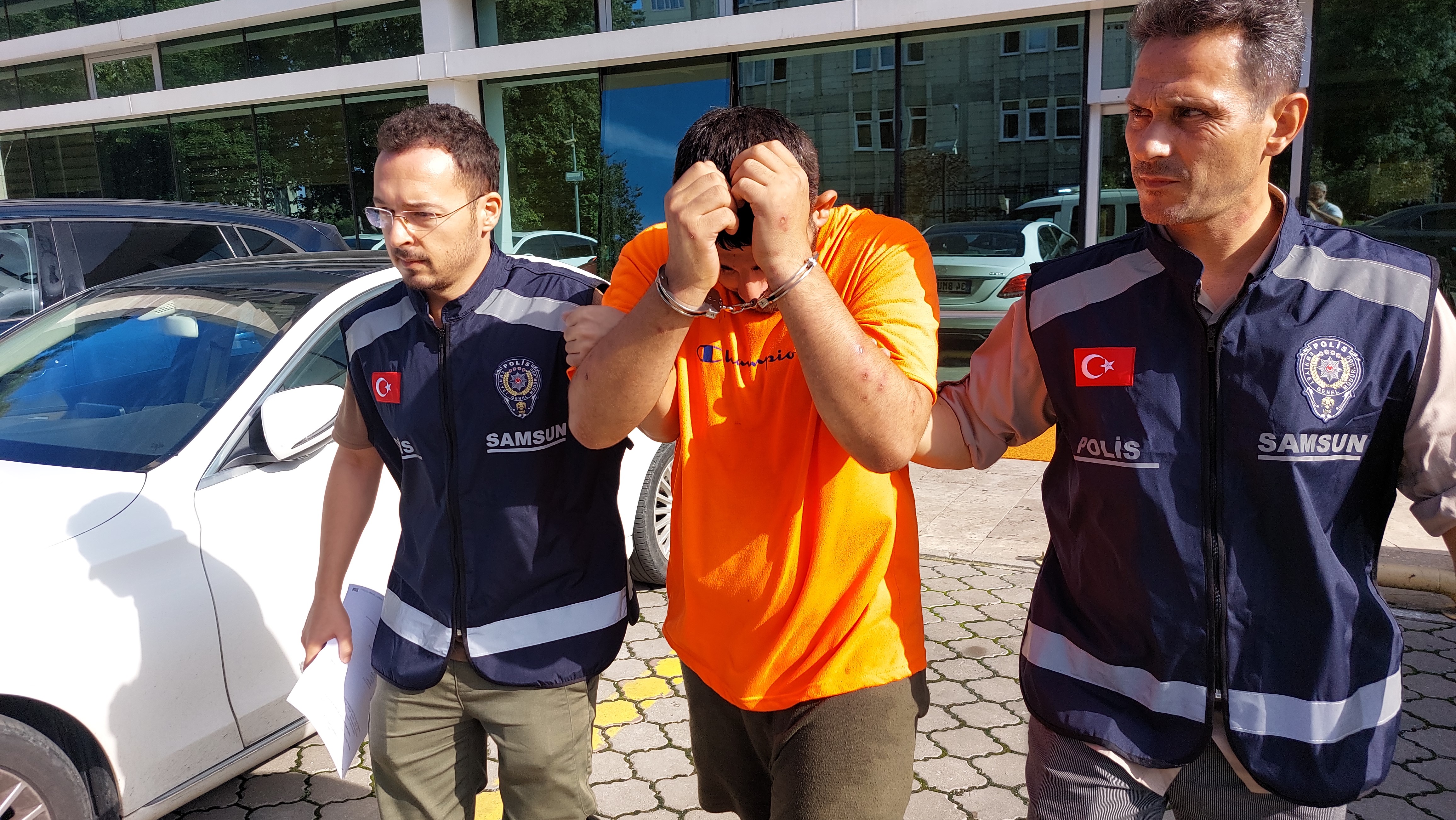 Samsun'da hamile eşini darp eden koca tutuklandı