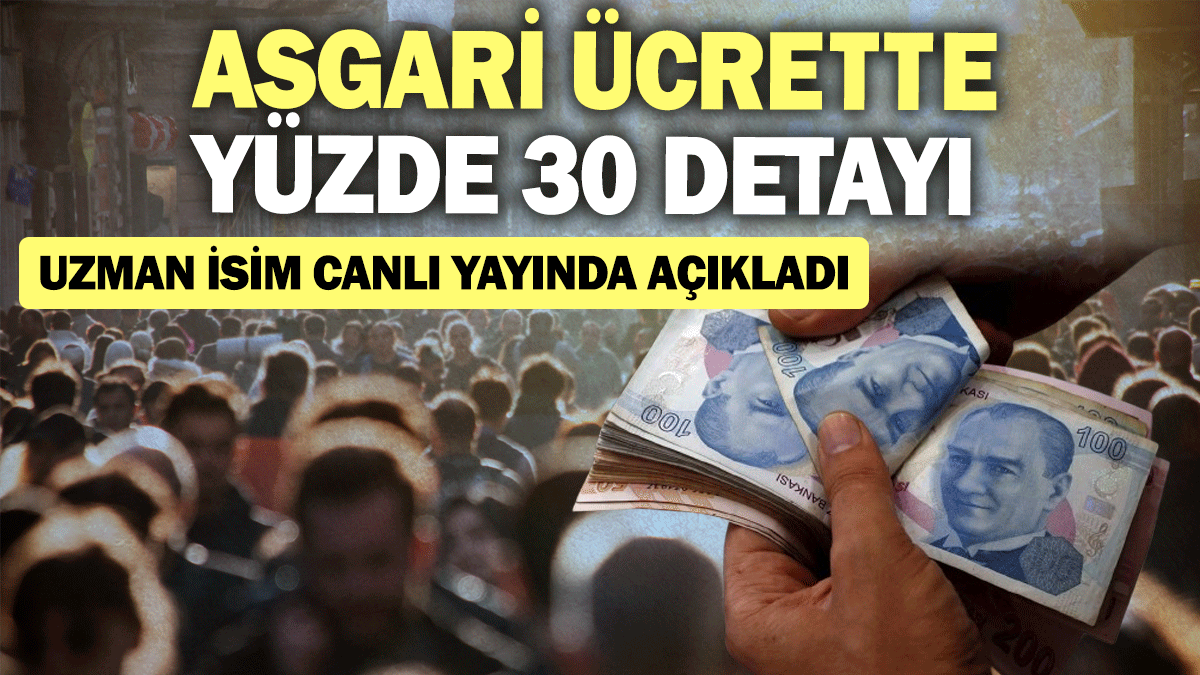 Asgari ücrette yüzde 30 detayı: Uzman isim canlı yayında açıkladı