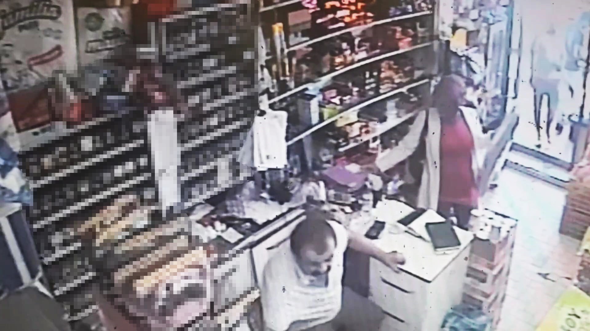 Bakkaldan kargo paketini böyle çaldı! Saniye saniye görüntülendi