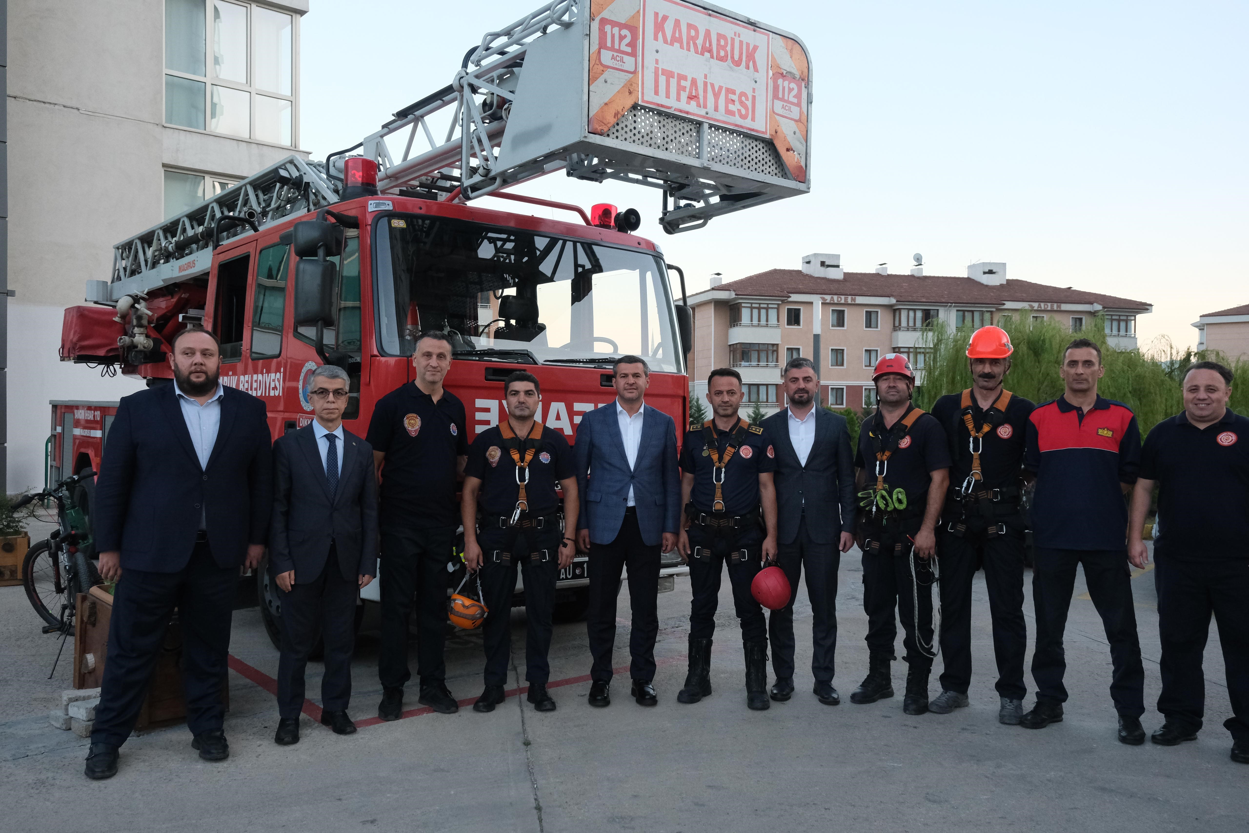 Karabük'te itfaiye tatbikatı