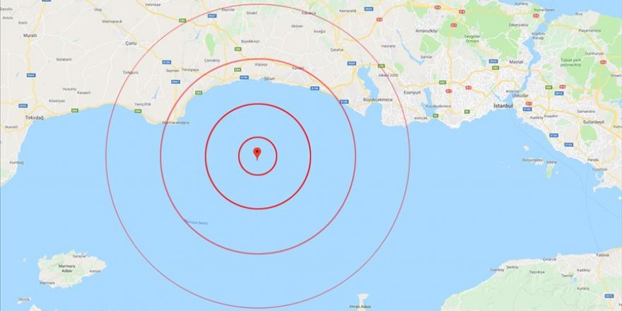 Marmara açıklarında 4.6 büyüklüğünde deprem
