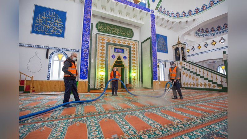 Nilüfer'deki 137 ibadethanede detaylı temizlik