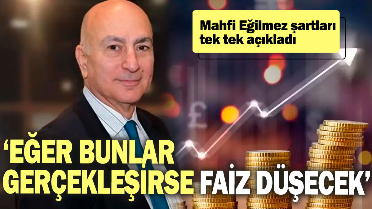 Mahfi Eğilmez şartları tek tek açıkladı: Eğer bunlar gerçekleşirse faiz düşecek!