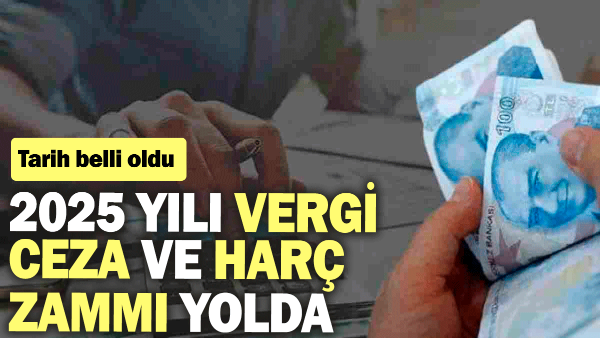 2025 yılı vergi ceza ve harç zammı yolda