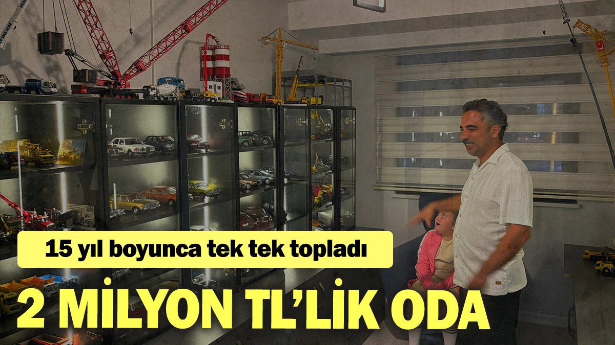 15 yıl boyunca tek tek topladı: 2 milyon TL’lik oda