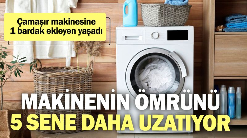 Çamaşır makinesine 1 bardak ekleyen yaşadı! Makinenin ömrünü 5 sene daha uzatıyor