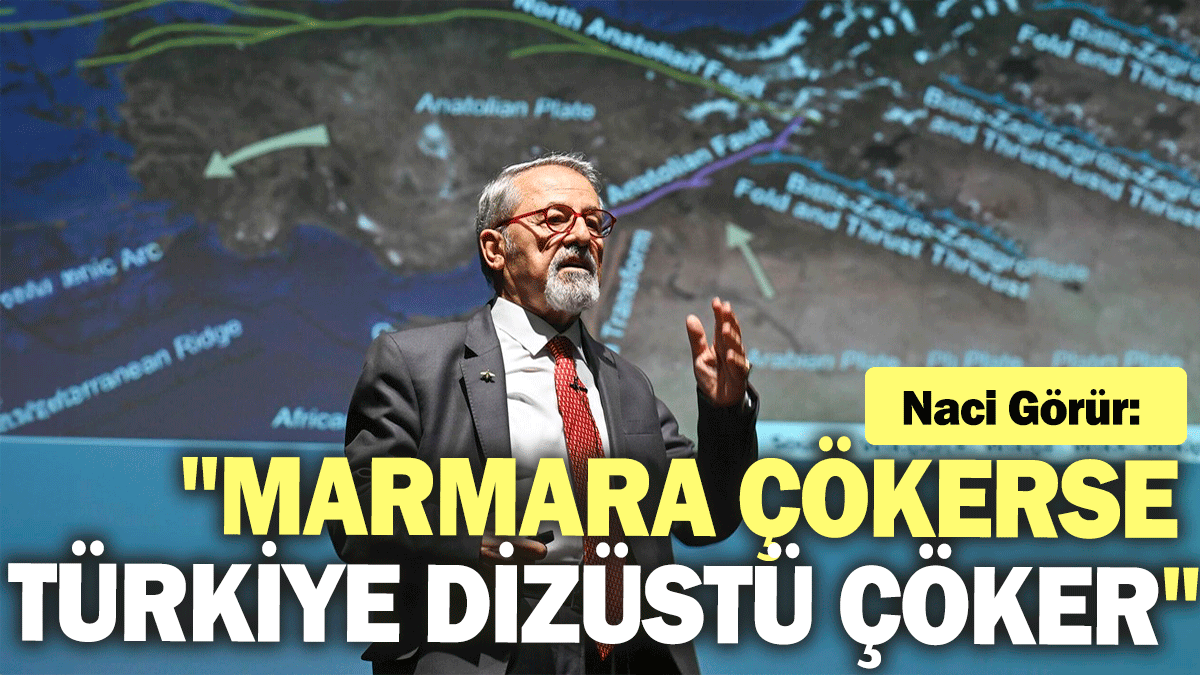 Naci Görür: "Marmara Bölgesi çökerse bütün Türkiye dizüstü çöker"