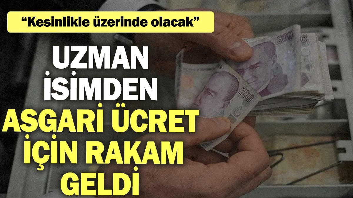 Uzman isimden asgari ücret için rakam geldi: Kesinlikle üzerinde olacak