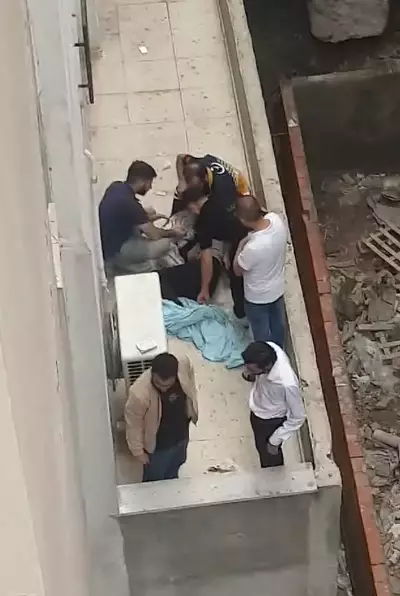 Evden kaçmak isteyen genç kız ikinci kattan yere çakıldı
