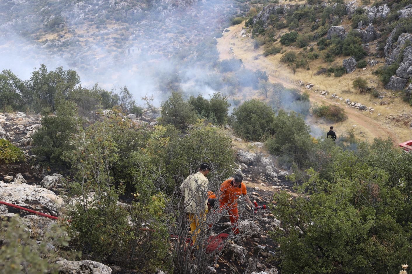 Gaziantep Şehitkamil'de orman yangını
