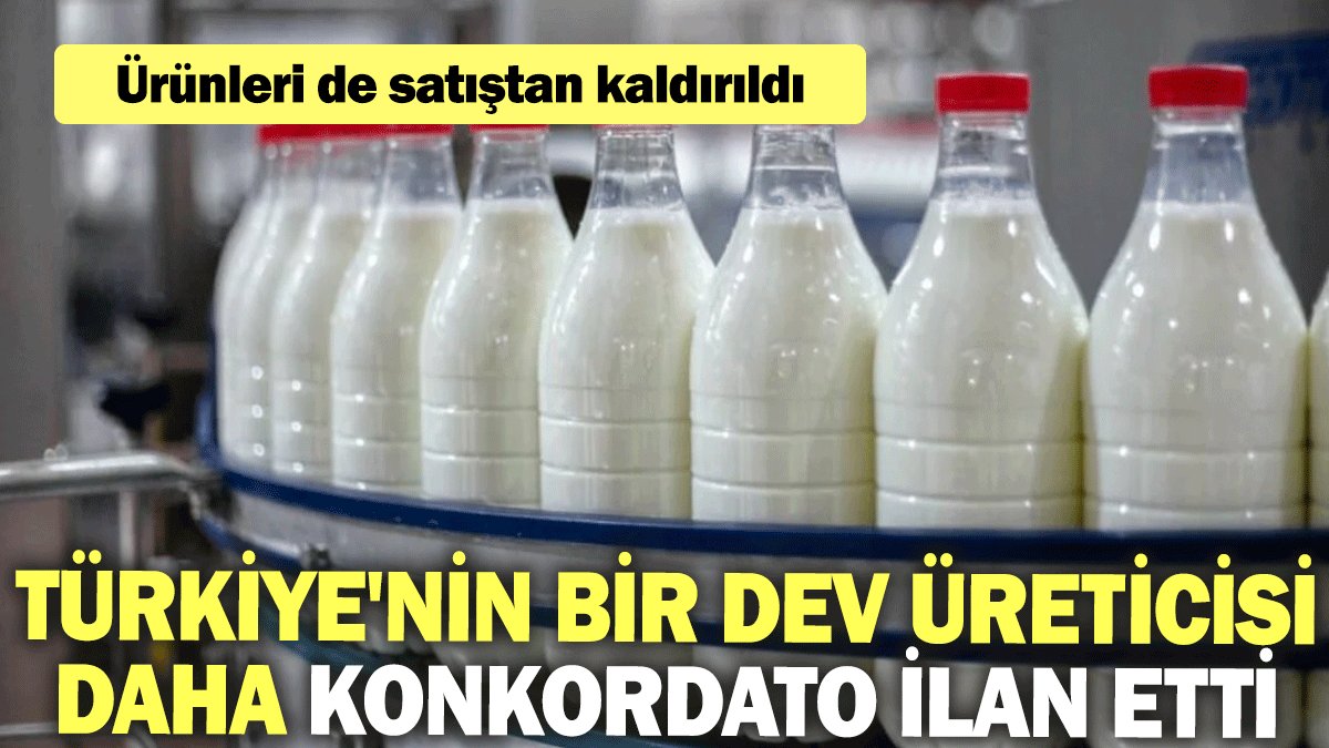 Türkiye'nin dev süt üreticisi konkordato ilan etti