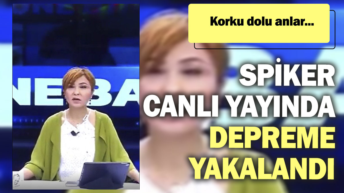 Malatya'da 5,9 büyüklüğündeki depreme spiker canlı yayında böyle yakalandı