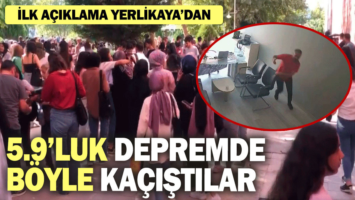 Malatya'da 5.9'luk depremin ardından ilk açıklama Yerlikaya'dan : Vatandaşların panikle kaçıştığı anlar kaydedildi