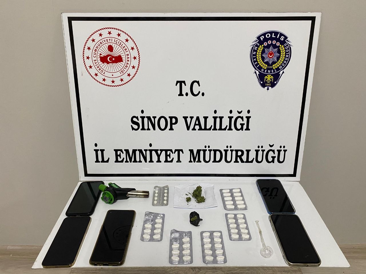 Sinop'ta şok uygulama: 1 tutuklama, 4 gözaltı