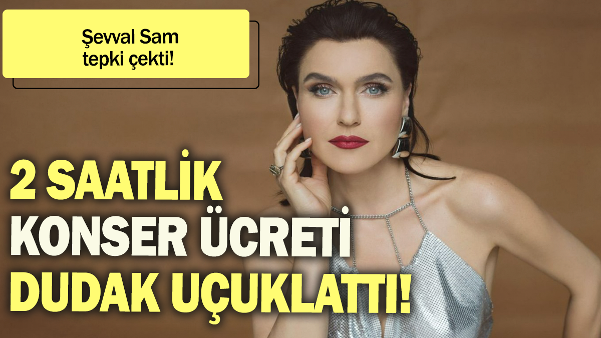 Şevval Sam tepki çekti: 2 saatlik konser ücreti dudak uçuklattı