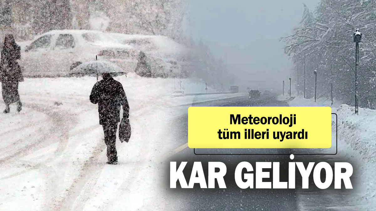 Kar geliyor! Meteoroloji uyardı (21 Ekim 2024)