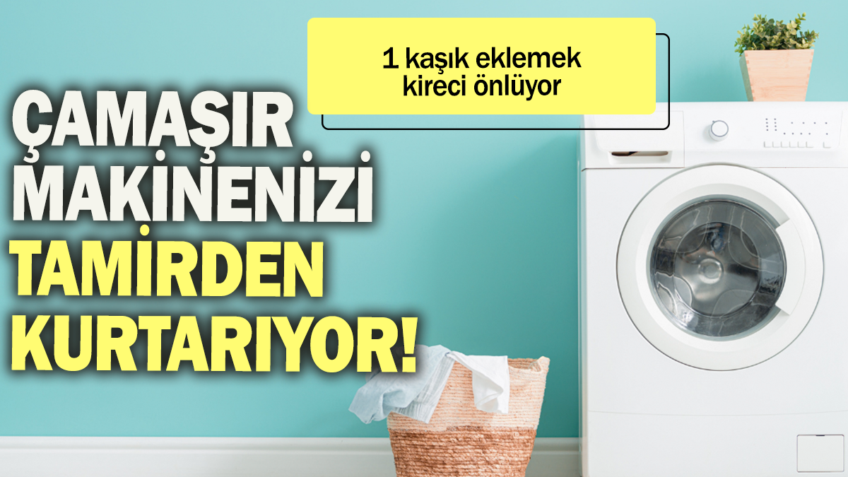 Çamaşır makinenizi tamirden kurtarıyor: 1 kaşık eklemek kireci önlüyor