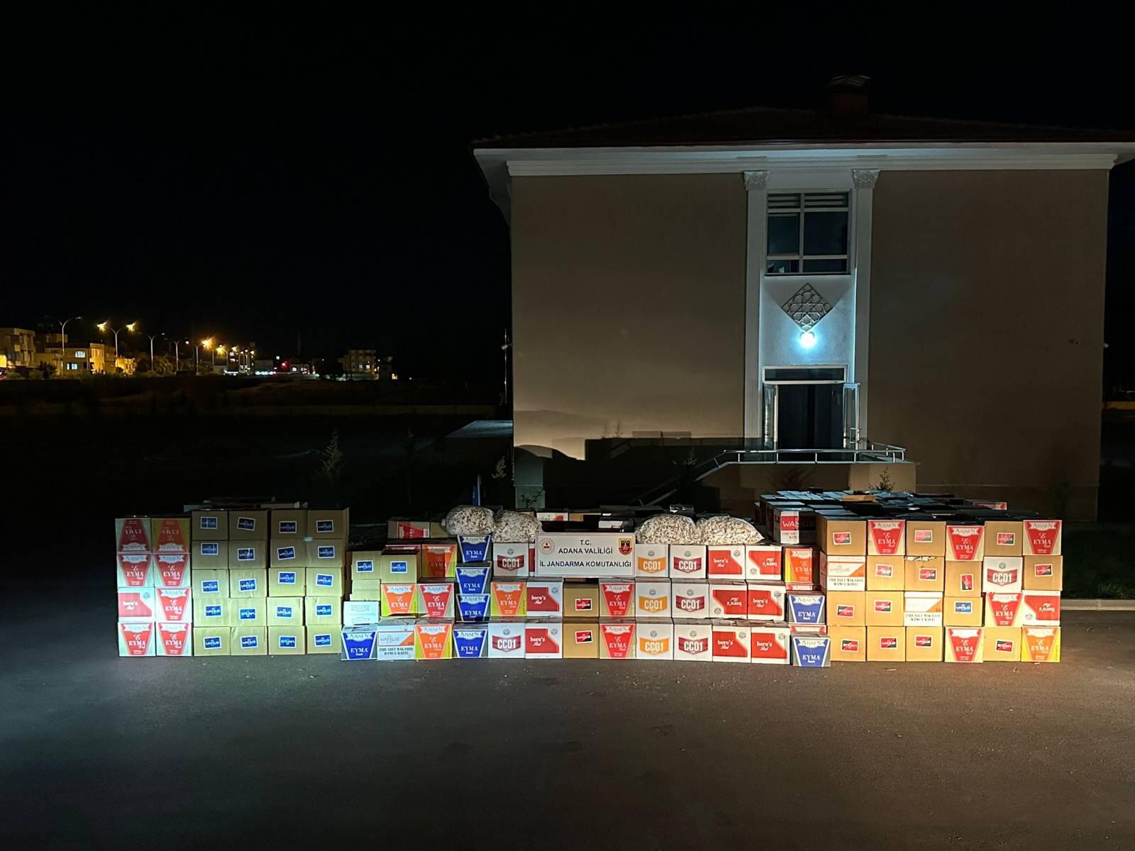 Adana'da 7 milyon makaron ele geçirildi