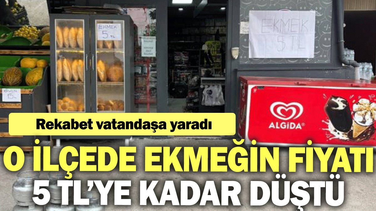 Rekabet vatandaşa yaradı: O ilçede ekmeğin fiyatı 5 TL’ye kadar düştü