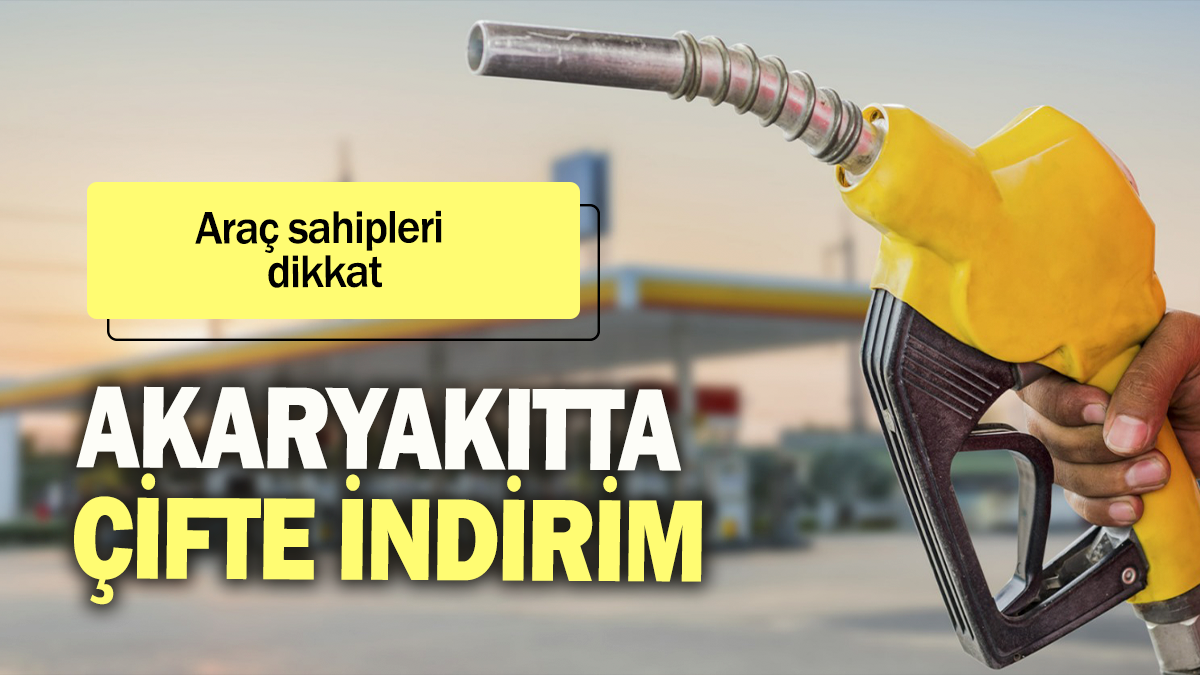 Akaryakıtta çifte indirim: Araç sahipleri dikkat