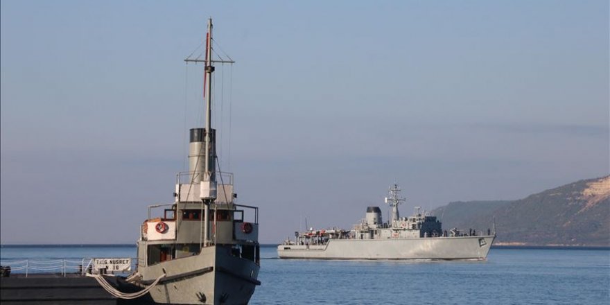 NATO gemileri Çanakkale'de