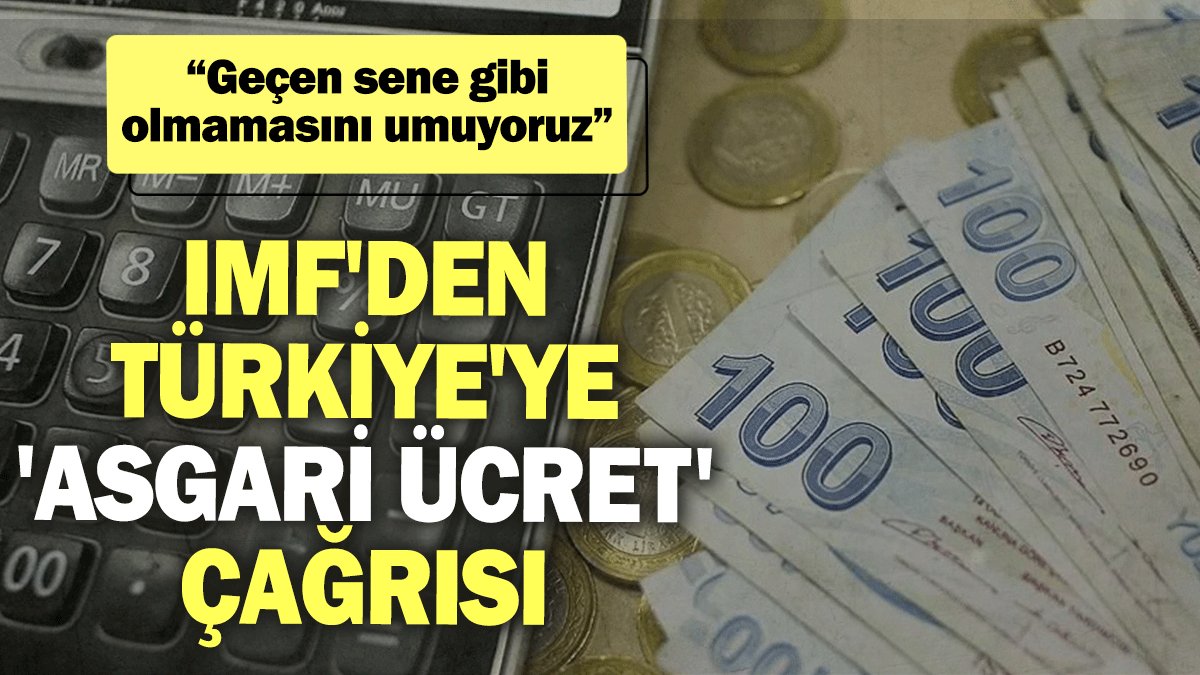 IMF'den Türkiye'ye 'asgari ücret' çağrısı: Geçen sene gibi olmamasını umuyoruz