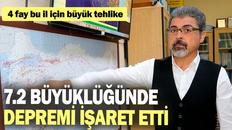 7.2 büyüklüğünde depremi işaret etti: 4 fay bu il için büyük tehlike