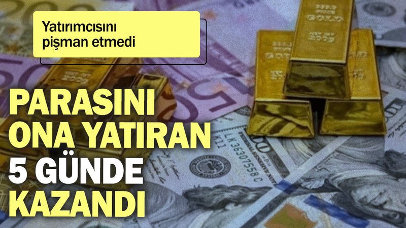 Yatırımcısını pişman etmedi: Parasını ona yatıran 5 günde kazandı