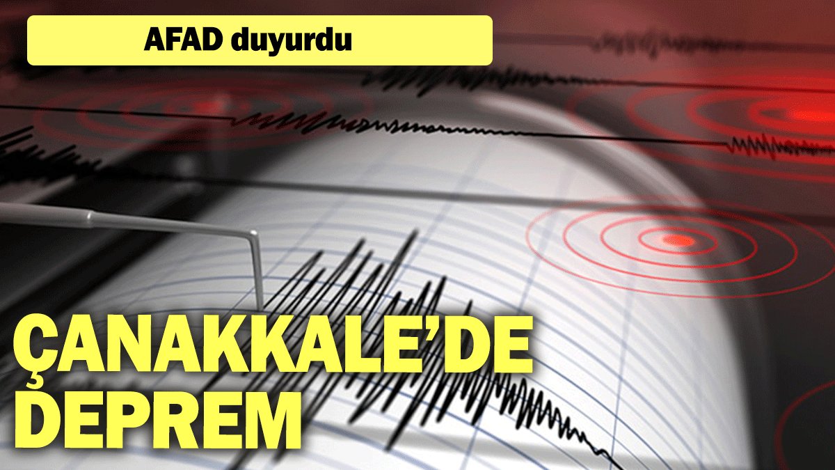 Çanakkale'de deprem (27.10.2024)