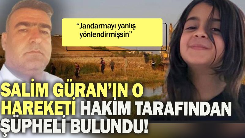 Salim Güran'ın o hareketi hakim tarafından şüpheli bulundu '' Jandarmayı yanlış yönlendirmişssin''