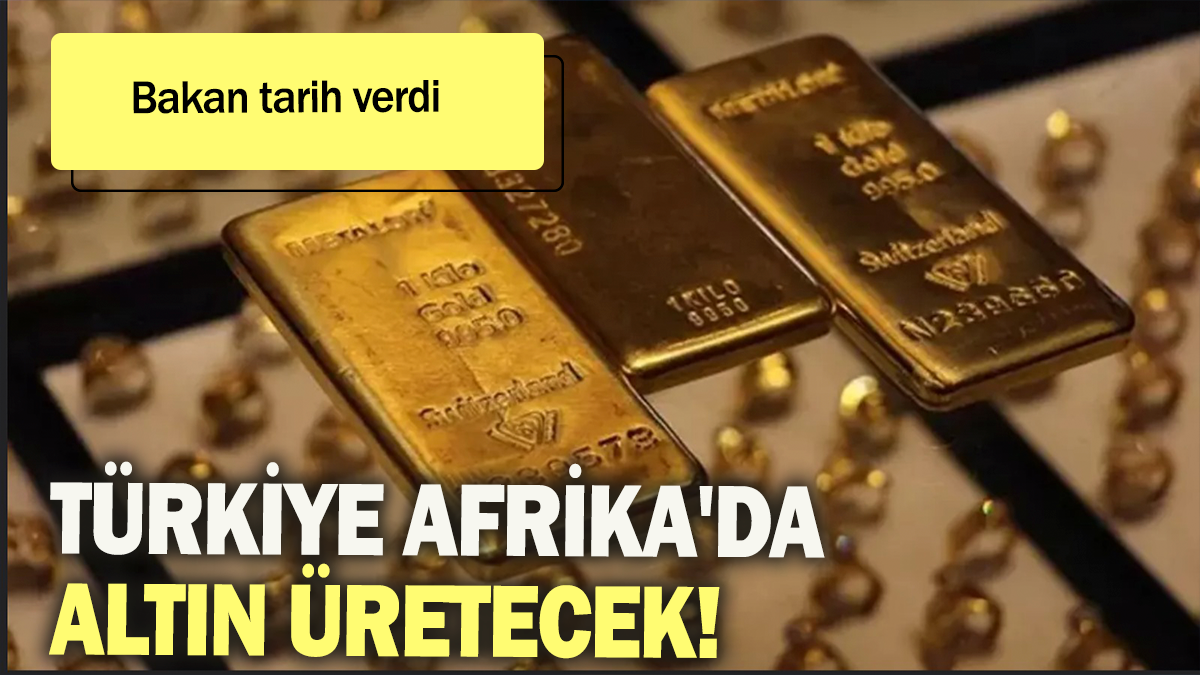 Türkiye Afrika'da altın üretecek: Bakan tarih verdi