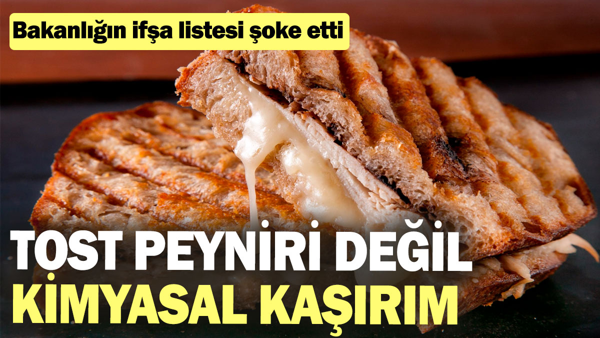 Tost peyniri değil kimyasal kaşırım: Bakanlığın ifşa listesi şoke etti