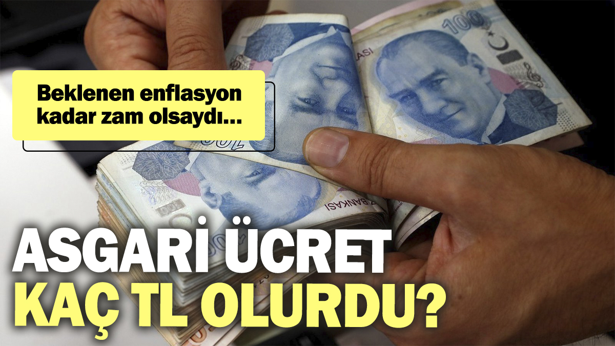 Beklenen enflasyon kadar zam olsaydı… Asgari ücret kaç TL olurdu?